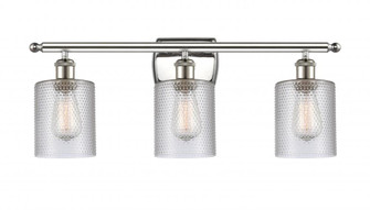 Cobbleskill - 3 Light - 25 inch - Polished Nickel - Bath Vanity Light (3442|516-3W-PN-G112)
