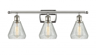 Conesus - 3 Light - 26 inch - Polished Nickel - Bath Vanity Light (3442|516-3W-PN-G275-LED)
