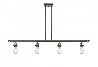 Bare Bulb - 4 Light - 48 inch - Black Antique Brass - Stem hung - Island Light (3442|516-4I-BAB)