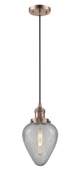 Geneseo - 1 Light - 7 inch - Antique Copper - Cord hung - Mini Pendant (3442|201C-AC-G165-LED)