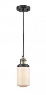 Dover - 1 Light - 5 inch - Black Antique Brass - Cord hung - Mini Pendant (3442|201C-BAB-G311-LED)
