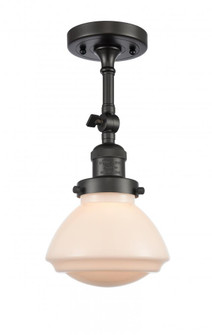 Olean - 1 Light - 7 inch - Oil Rubbed Bronze - Semi-Flush Mount (3442|201F-OB-G321-LED)