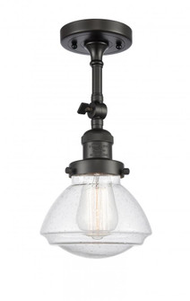 Olean - 1 Light - 7 inch - Oil Rubbed Bronze - Adjustable Semi-Flush Mount (3442|201F-OB-G324-LED)