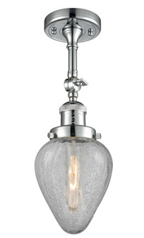 Geneseo - 1 Light - 7 inch - Polished Chrome - Adjustable Semi-Flush Mount (3442|201F-PC-G165-LED)