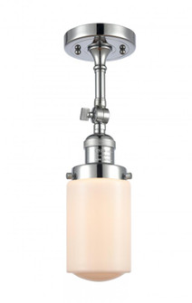 Dover - 1 Light - 5 inch - Polished Chrome - Adjustable Semi-Flush Mount (3442|201F-PC-G311)