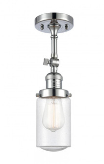 Dover - 1 Light - 5 inch - Polished Chrome - Adjustable Semi-Flush Mount (3442|201F-PC-G314-LED)