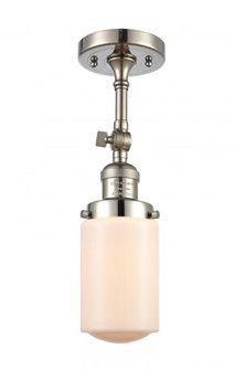 Dover - 1 Light - 5 inch - Polished Nickel - Adjustable Semi-Flush Mount (3442|201F-PN-G311)