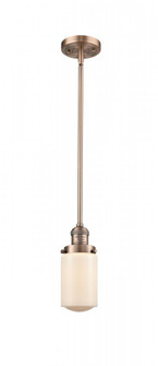 Dover - 1 Light - 5 inch - Antique Copper - Stem Hung - Mini Pendant (3442|201S-AC-G311)