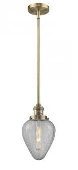 Geneseo - 1 Light - 7 inch - Brushed Brass - Stem Hung - Mini Pendant (3442|201S-BB-G165-LED)