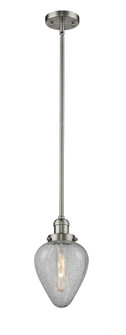 Geneseo - 1 Light - 7 inch - Brushed Satin Nickel - Stem Hung - Mini Pendant (3442|201S-SN-G165-LED)