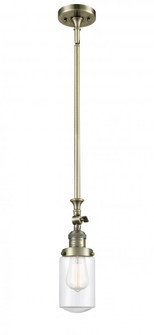 Dover - 1 Light - 5 inch - Antique Brass - Stem Hung - Adjustable Mini Pendant (3442|206-AB-G312)