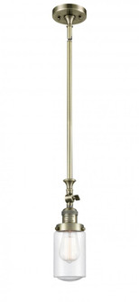 Dover - 1 Light - 5 inch - Antique Brass - Stem Hung - Adjustable Mini Pendant (3442|206-AB-G314-LED)