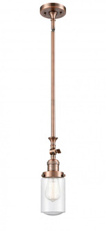 Dover - 1 Light - 5 inch - Antique Copper - Stem Hung - Adjustable Mini Pendant (3442|206-AC-G314-LED)