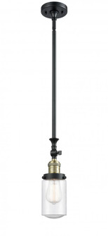 Dover - 1 Light - 5 inch - Black Antique Brass - Stem Hung - Adjustable Mini Pendant (3442|206-BAB-G314)