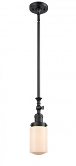 Dover - 1 Light - 5 inch - Matte Black - Stem Hung - Adjustable Mini Pendant (3442|206-BK-G311)