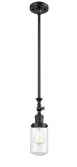 Dover - 1 Light - 5 inch - Matte Black - Stem Hung - Adjustable Mini Pendant (3442|206-BK-G312)
