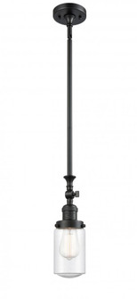 Dover - 1 Light - 5 inch - Matte Black - Stem Hung - Adjustable Mini Pendant (3442|206-BK-G314-LED)