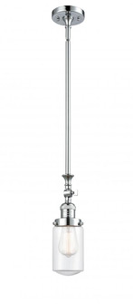 Dover - 1 Light - 5 inch - Polished Chrome - Stem Hung - Adjustable Mini Pendant (3442|206-PC-G312-LED)