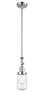 Dover - 1 Light - 5 inch - Polished Chrome - Stem Hung - Adjustable Mini Pendant (3442|206-PC-G314)