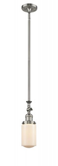 Dover - 1 Light - 5 inch - Brushed Satin Nickel - Stem Hung - Adjustable Mini Pendant (3442|206-SN-G311-LED)