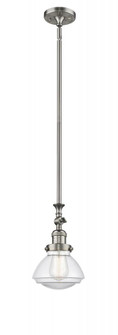 Olean - 1 Light - 7 inch - Brushed Satin Nickel - Stem Hung - Adjustable Mini Pendant (3442|206-SN-G322)