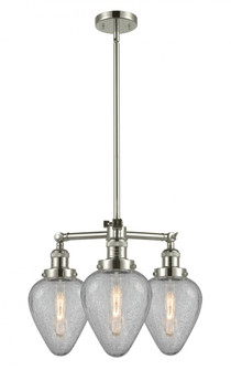 Geneseo - 3 Light - 26 inch - Polished Nickel - Stem Hung - Chandelier (3442|207-PN-G165-LED)