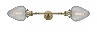 Geneseo - 2 Light - 7 inch - Antique Brass - Adjustable Bath Vanity Light (3442|208L-AB-G165-LED)