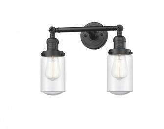 Dover - 2 Light - 14 inch - Oil Rubbed Bronze - Adjustable Bath Vanity Light (3442|208-OB-G314-LED)