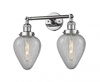 Geneseo - 2 Light - 17 inch - Polished Chrome - Adjustable Bath Vanity Light (3442|208-PC-G165-LED)
