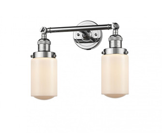 Dover - 2 Light - 14 inch - Polished Chrome - Adjustable Bath Vanity Light (3442|208-PC-G311)