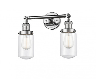 Dover - 2 Light - 14 inch - Polished Chrome - Adjustable Bath Vanity Light (3442|208-PC-G312)