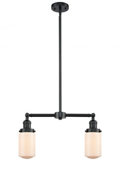 Dover - 2 Light - 21 inch - Oil Rubbed Bronze - Stem Hung - Adjustable Island Light (3442|209-OB-G311-LED)
