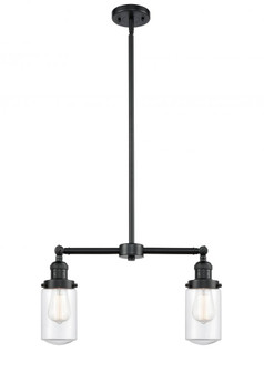Dover - 2 Light - 21 inch - Oil Rubbed Bronze - Stem Hung - Adjustable Island Light (3442|209-OB-G312)