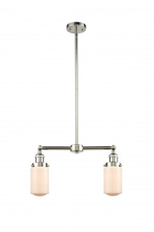 Dover - 2 Light - 21 inch - Polished Nickel - Stem Hung - Adjustable Island Light (3442|209-PN-G311-LED)