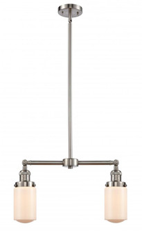 Dover - 2 Light - 21 inch - Brushed Satin Nickel - Stem Hung - Island Light (3442|209-SN-G311)