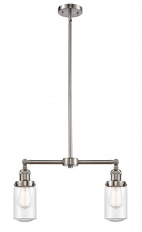 Dover - 2 Light - 21 inch - Brushed Satin Nickel - Stem Hung - Adjustable Island Light (3442|209-SN-G314)