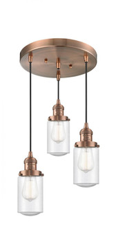 Dover 3 Light Multi-Pendant (3442|211/3-AC-G314)