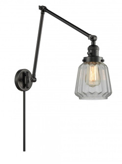 Chatham - 1 Light - 8 inch - Matte Black -Adjustable Swing Arm (3442|238-BK-G142)