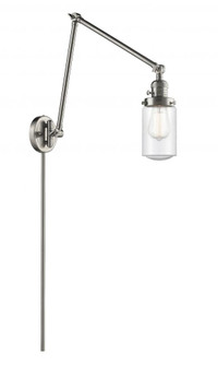 Dover - 1 Light - 5 inch - Brushed Satin Nickel - Swing Arm (3442|238-SN-G314)