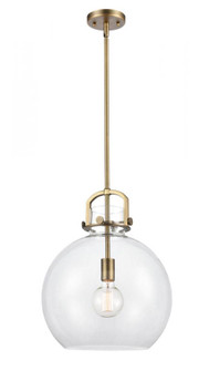 Newton Sphere - 1 Light - 14 inch - Brushed Brass - Cord hung - Pendant (3442|410-1S-BB-14CL)