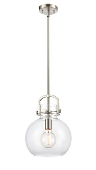 Newton Sphere - 1 Light - 10 inch - Brushed Satin Nickel - Stem Hung - Mini Pendant (3442|410-1S-SN-10CL-LED)