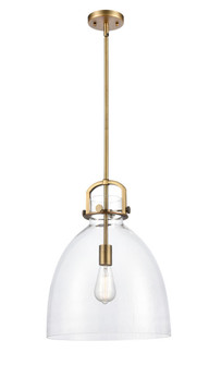 Newton Bell - 1 Light - 14 inch - Brushed Brass - Stem hung - Pendant (3442|412-1S-BB-14CL-LED)
