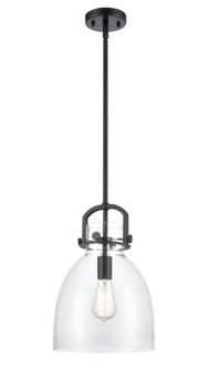 Newton Bell - 1 Light - 10 inch - Matte Black - Stem Hung - Mini Pendant (3442|412-1S-BK-10CL-LED)