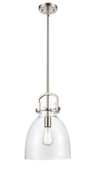 Newton Bell - 1 Light - 10 inch - Brushed Satin Nickel - Stem Hung - Mini Pendant (3442|412-1S-SN-10CL-LED)