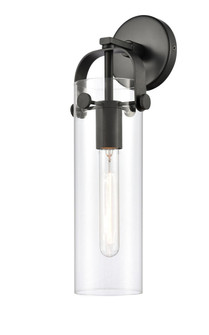 Pilaster - 1 Light - 4 inch Glass - Matte Black - Sconce (3442|413-1W-BK-4CL-LED)