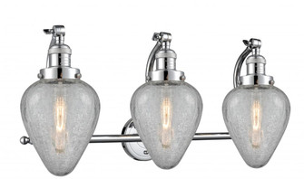 Geneseo - 3 Light - 28 inch - Polished Chrome - Adjustable Bath Vanity Light (3442|515-3W-PC-G165-LED)