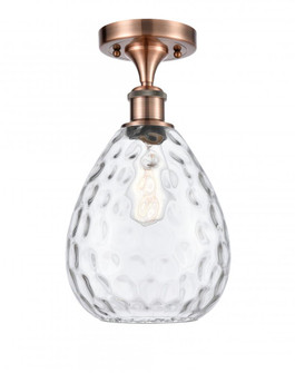 Waverly - 1 Light - 8 inch - Antique Copper - Semi-Flush Mount (3442|516-1C-AC-G372-LED)