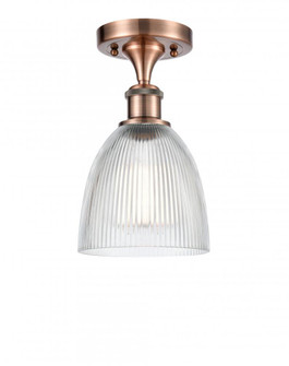 Castile - 1 Light - 6 inch - Antique Copper - Semi-Flush Mount (3442|516-1C-AC-G382-LED)