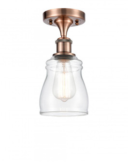 Ellery - 1 Light - 5 inch - Antique Copper - Semi-Flush Mount (3442|516-1C-AC-G392-LED)