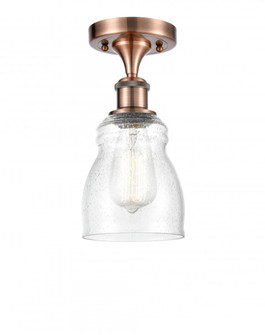Ellery - 1 Light - 5 inch - Antique Copper - Semi-Flush Mount (3442|516-1C-AC-G394-LED)